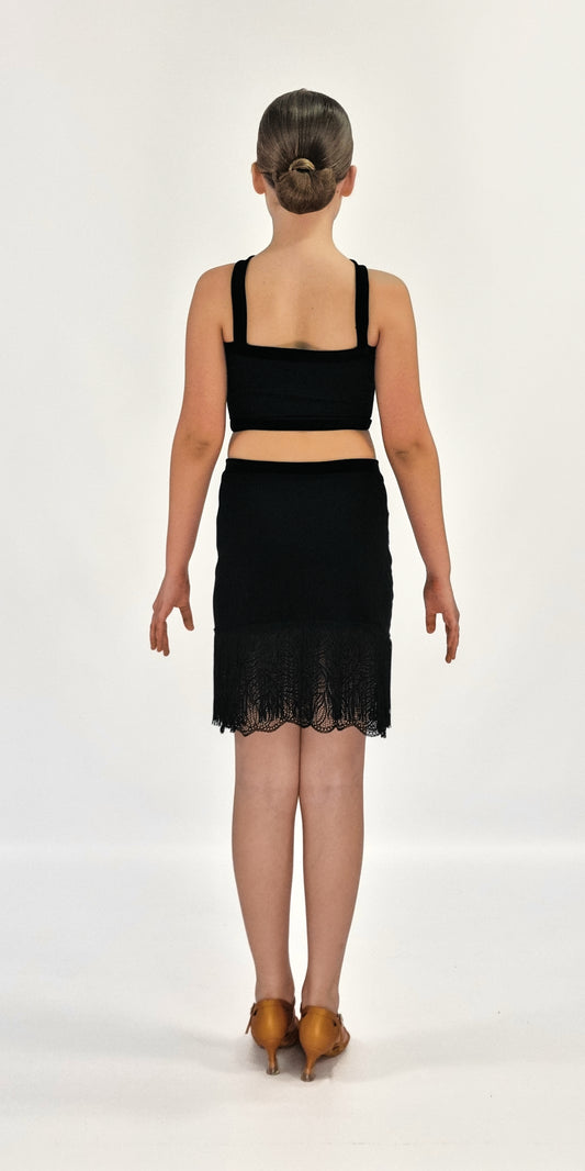 Cross Neck Crop Top For Girls