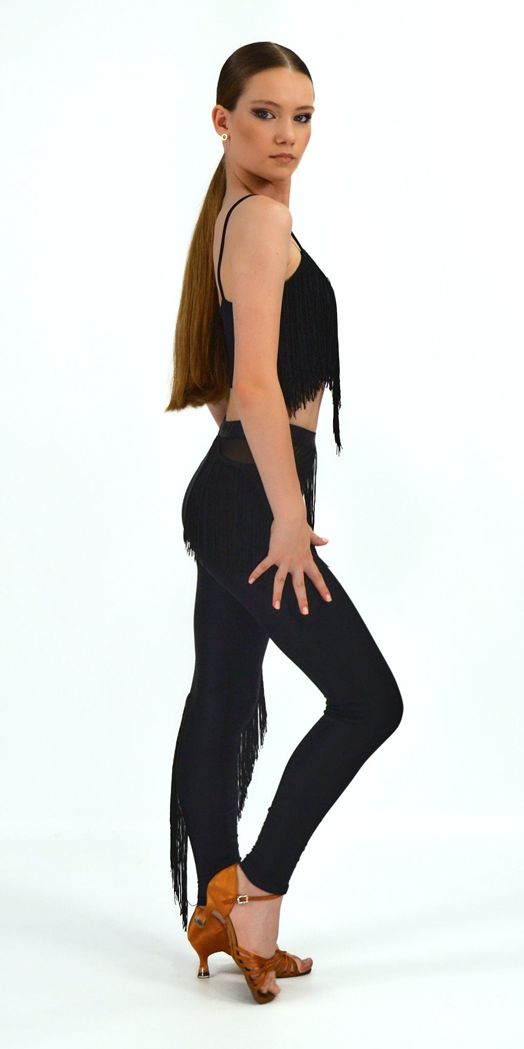 Fringed Leggings For Girls