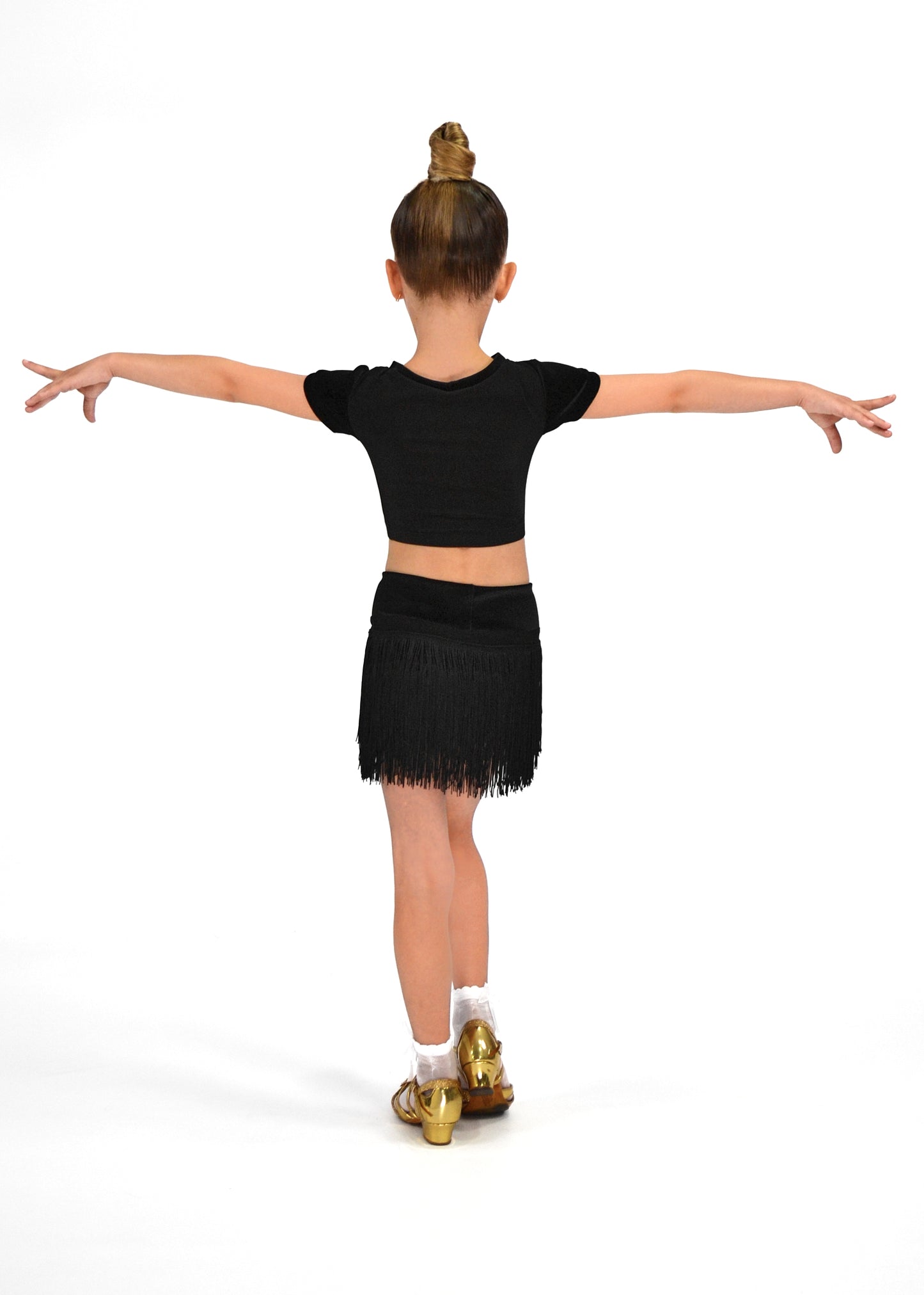 Kids Girls Fringed Shorts