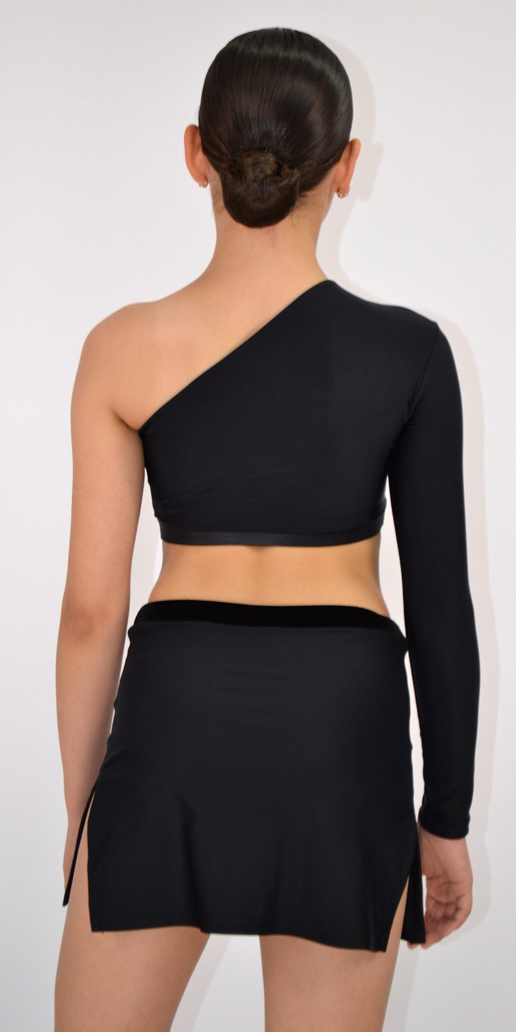 Slit Performance Dance Skirt For Girls