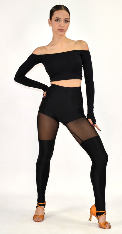 Dance Leggings with Mesh Inserts