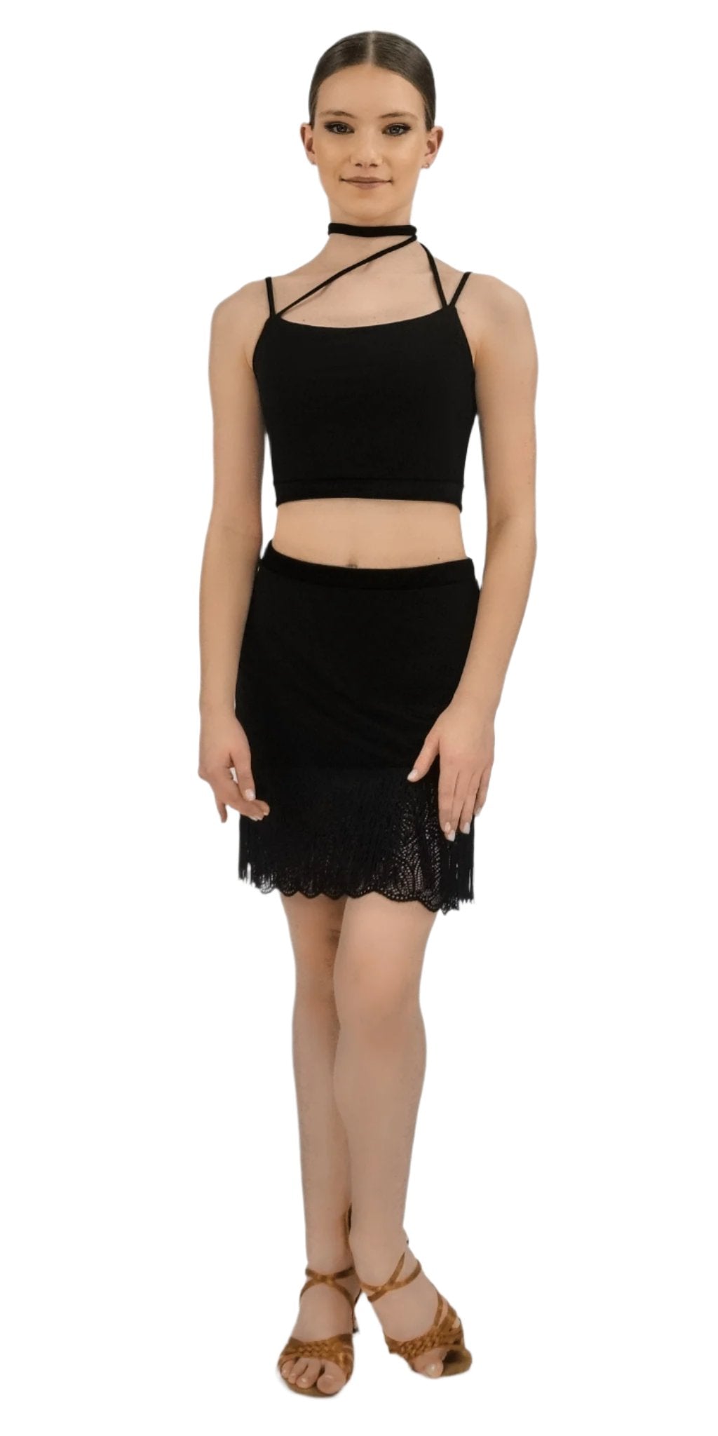 Fringed Lace Skirt For Girls