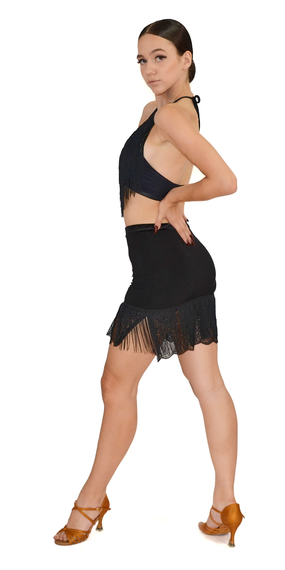 Fringed Lace Skirt For Women