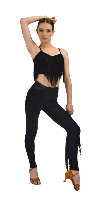 Fringed Leggings For Girls