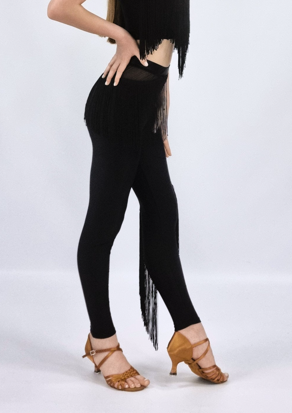 Fringed Leggings For Girls