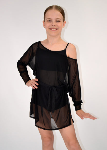 Mesh Dance Tunic For Girls