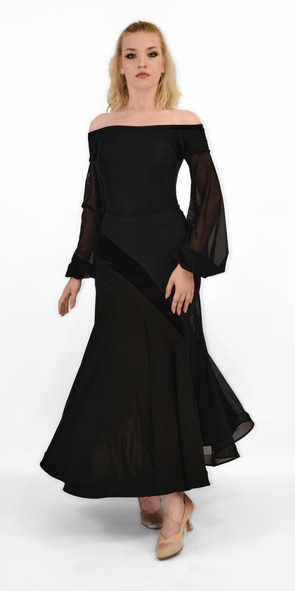Off Shoulder Dance Leotard For Women
