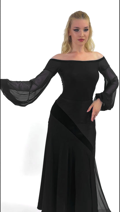 Off Shoulder Dance Leotard For Women