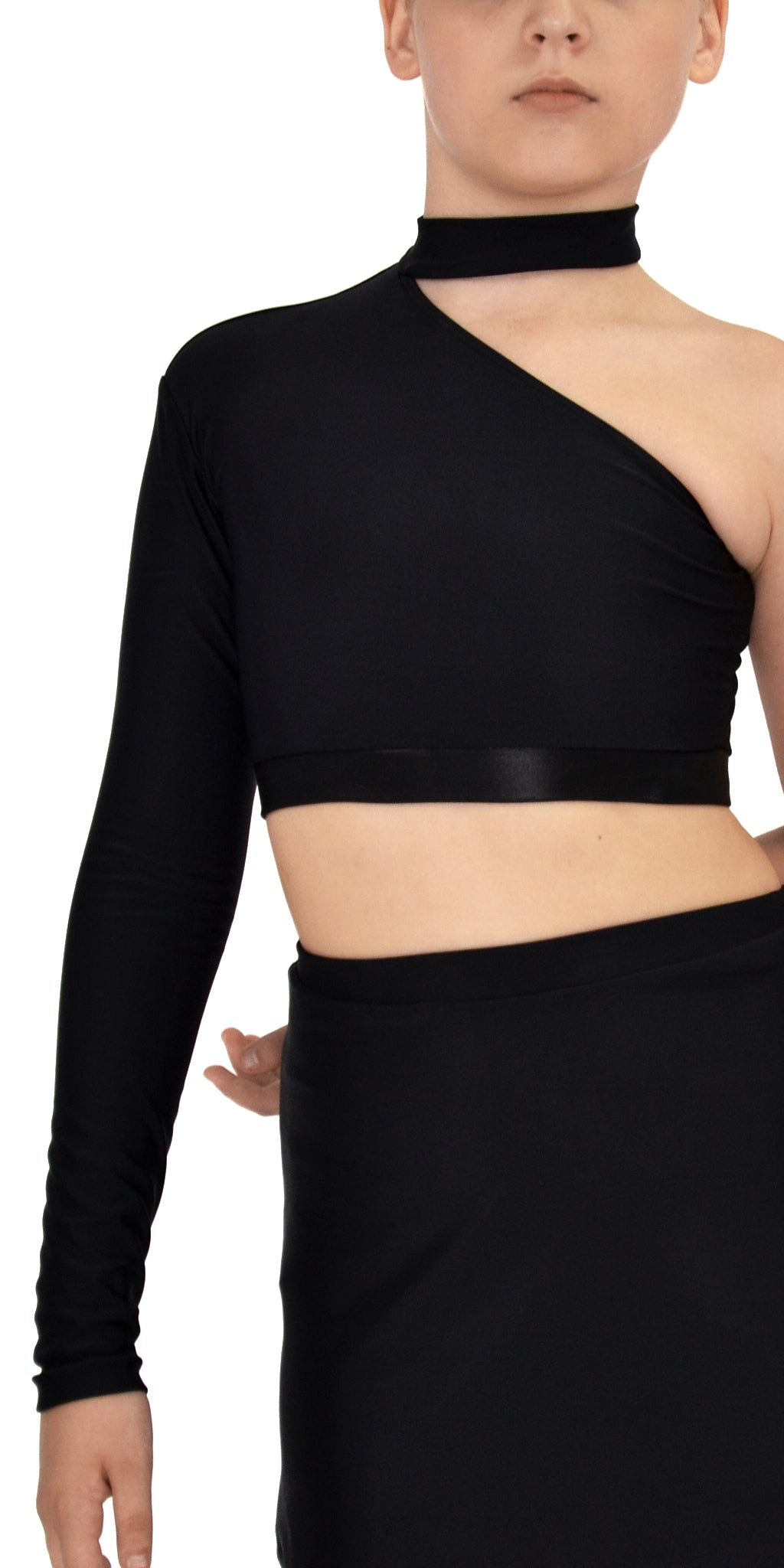 One Shoulder Top with Choker For Girls