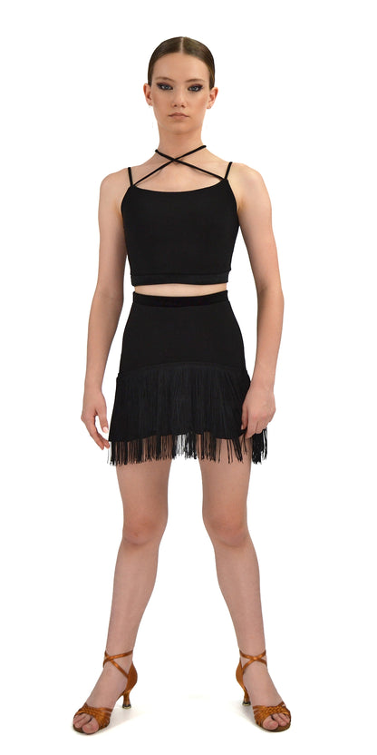 Tank Top with Thin Straps and Ties For Girls