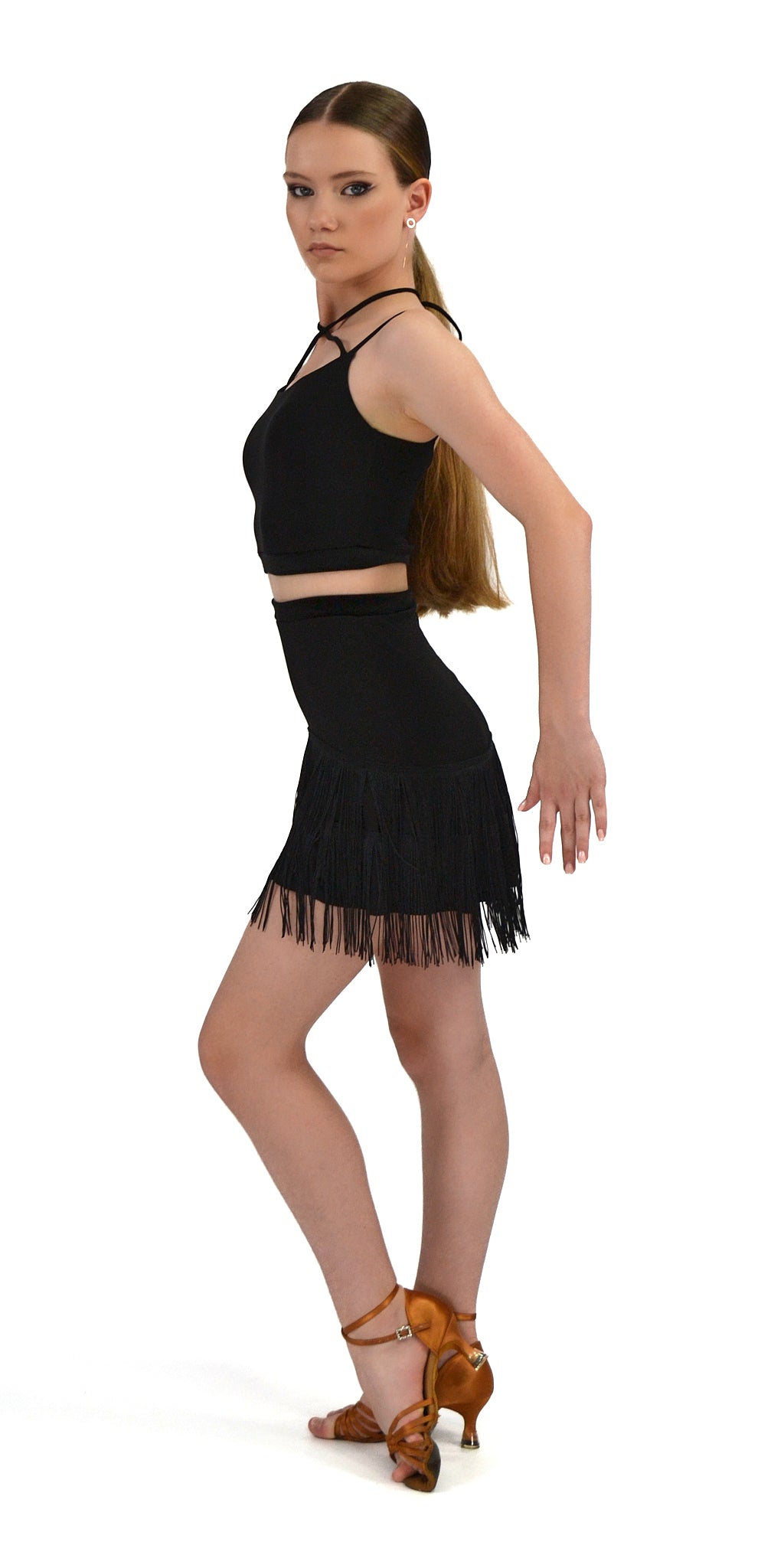 Tank Top with Thin Straps and Ties For Girls