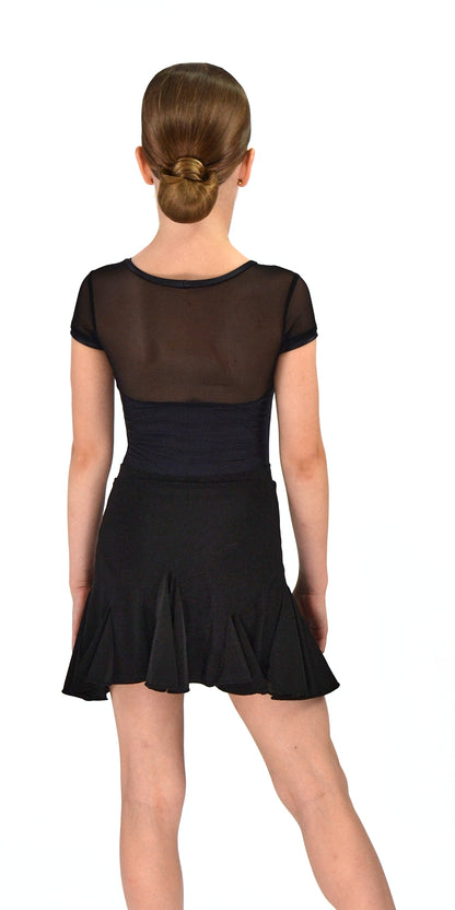 The Flex Mesh Short Sleeve Leotard For Girls