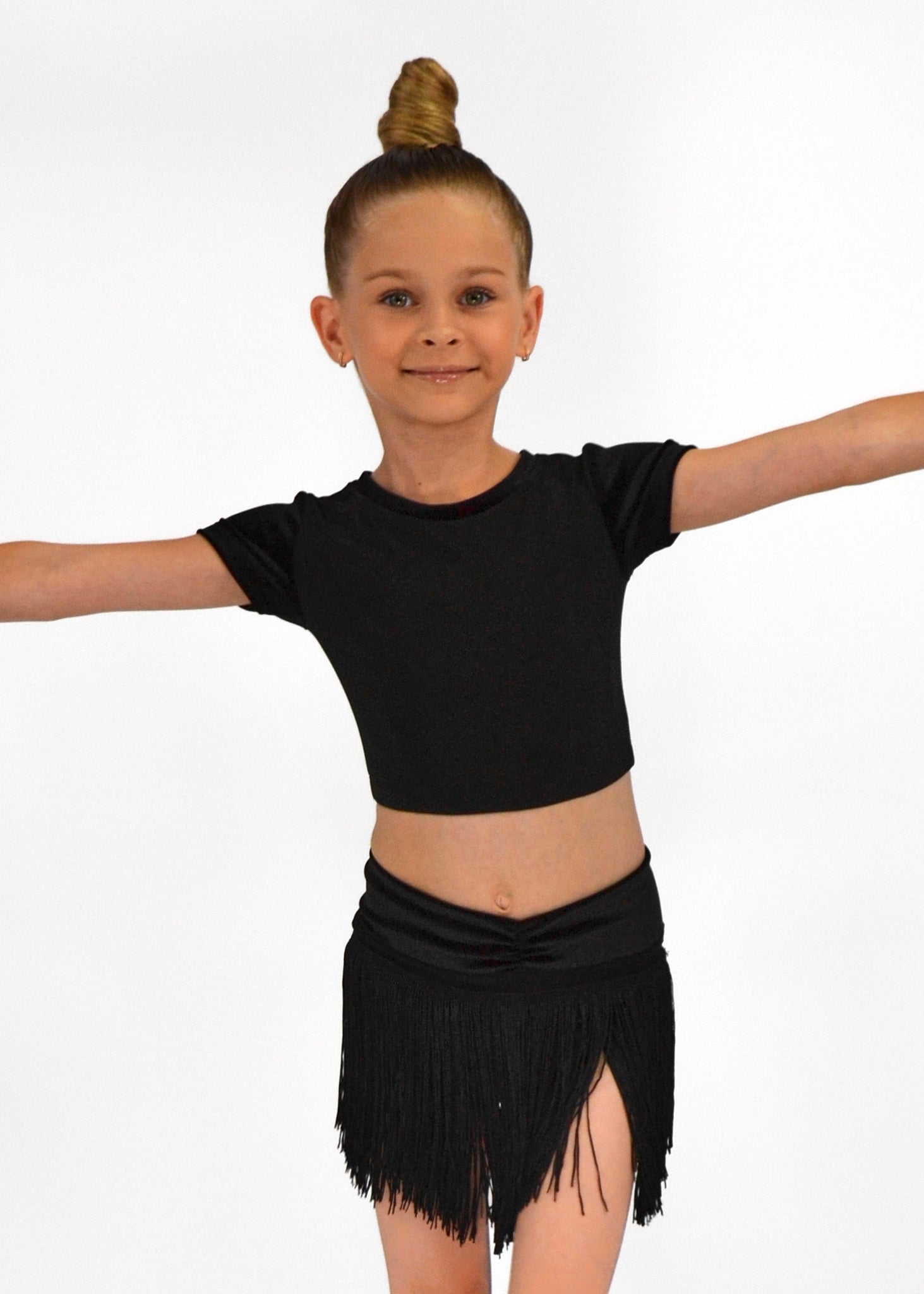 Top with Velour Sleeves For Kids Girls