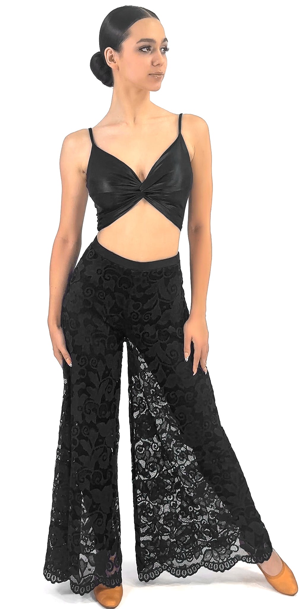 Wide Leg Dance Palazzo Pants For Women