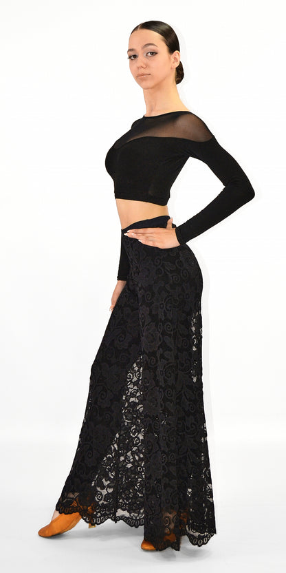 Wide Leg Dance Palazzo Pants For Women