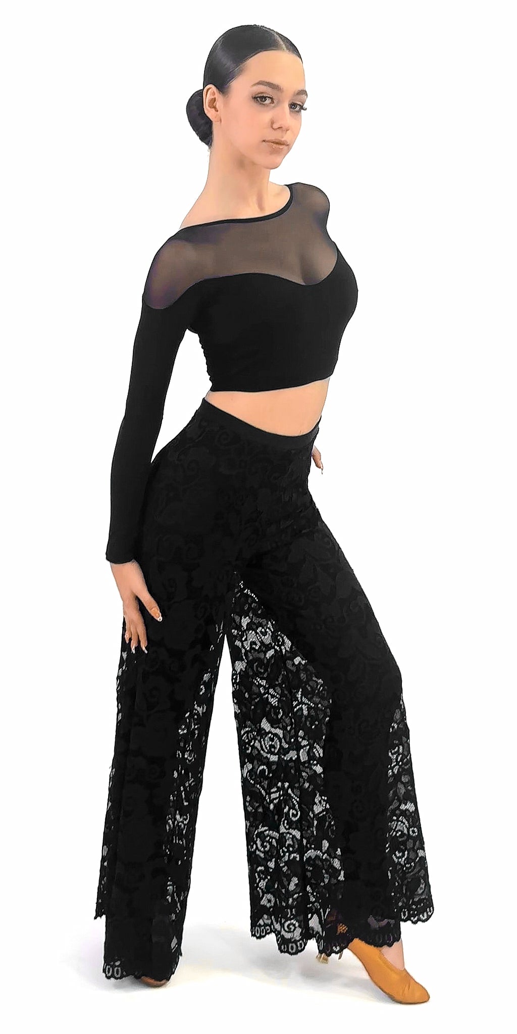 Wide Leg Dance Palazzo Pants For Women