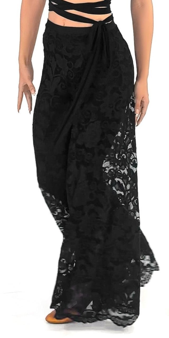 Wide Leg Dance Palazzo Pants For Women