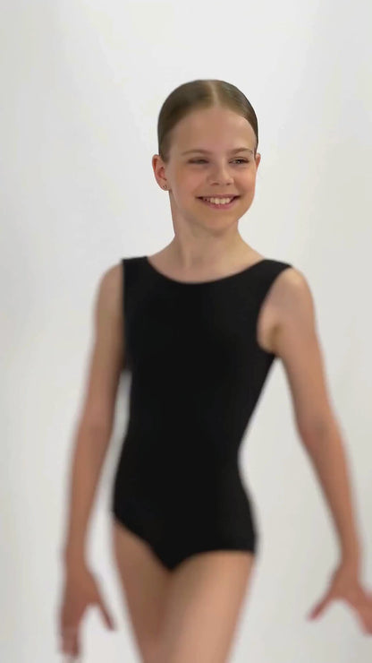 The Classic Boatneck Leotard For Girls