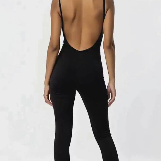 Dance Unitard – Open Back with Thin Straps