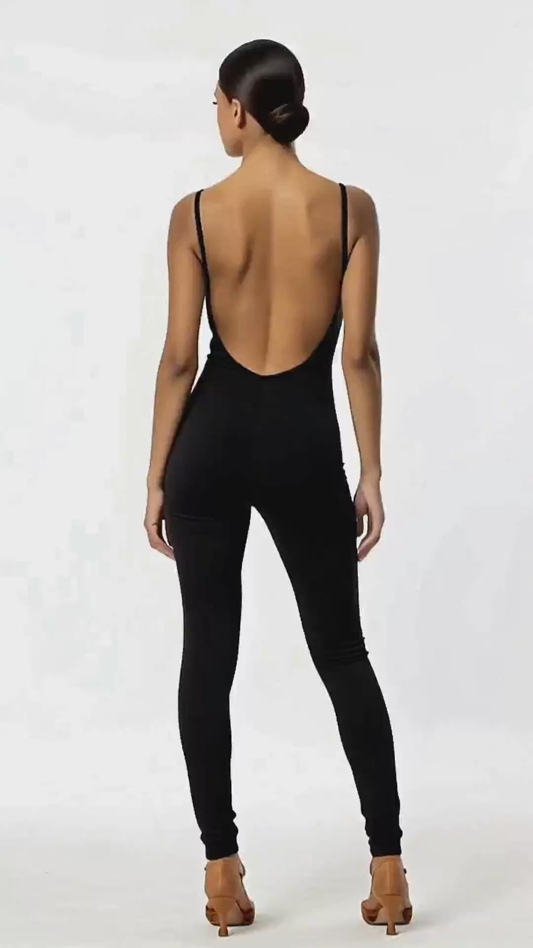 Dance Unitard – Open Back with Thin Straps