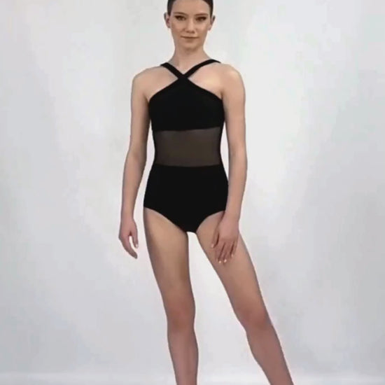 The Mesh Panel Girls Leotard For Girls