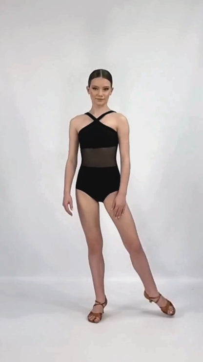 The Mesh Panel Girls Leotard For Girls