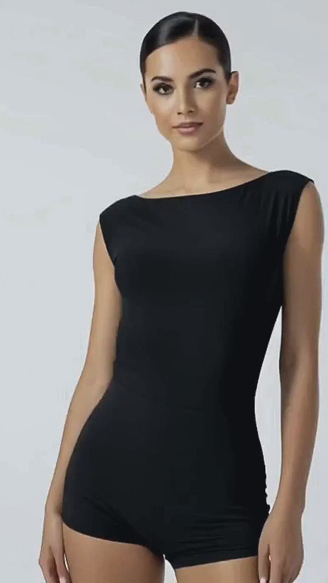 Dance Romper – Short Shorts & Open Back